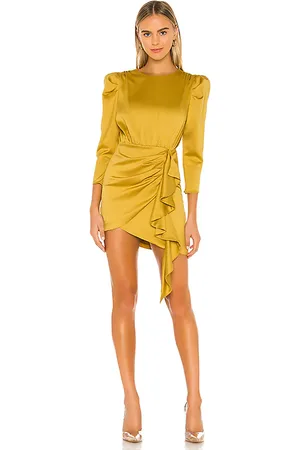 NBD Vestido pandora en color talla S en - Mustard. Talla S (también en XS, XXS).