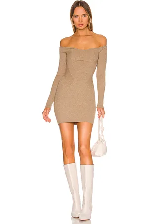 NBD Vestido zacari en color talla L en - Olive. Talla L (también en M, S, XL, XS, XXS).