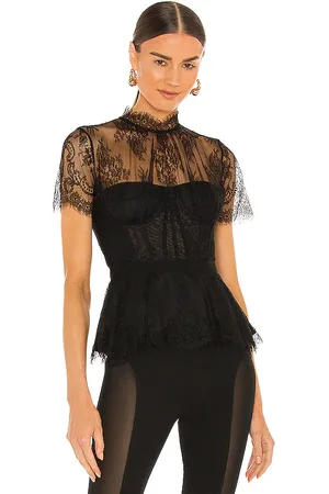 Simkhai Kehlani lace bustier top en color talla 2 en - Black. Talla 2 (también en 0, 4, 8).