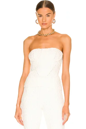 NBD Tara boucle knit bustier tube top en color talla L en - White. Talla L (también en M).