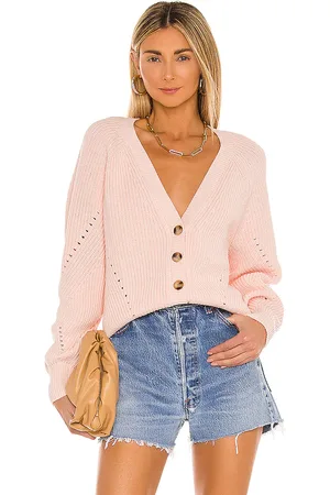 Tularosa Cárdigan natalia en color rosado talla S en - Pink. Talla S (también en XS, XXS).