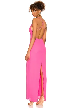 superdown Vestido lucinda en color fucsia talla M en - Fuchsia. Talla M (también en S, XS).