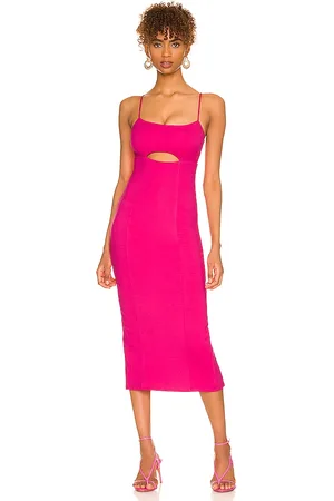h:ours Vestido midi enzo en color rosado talla XXS en - Pink. Talla XXS (también en XS).