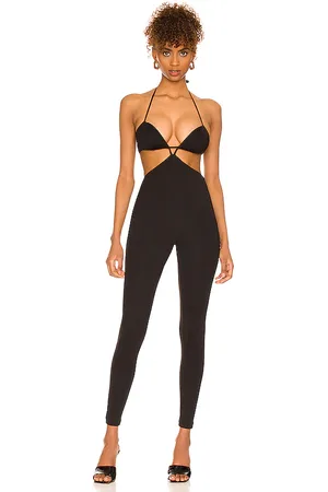 Camila Coelho Jona jumpsuit en color talla L en - Black. Talla L (también en XL).