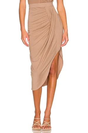 Bobi Falda corrugada en color beige talla L en - Beige. Talla L (también en M, XS).