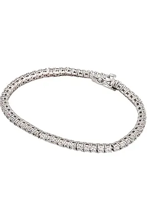 The M Jewelers Brazalete tennis en color metálico talla all en - Metallic Silver. Talla all.