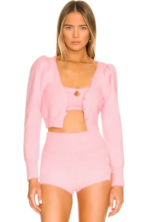 Camila Coelho Cárdigan genevieve en color rosado talla M en - Pink. Talla M (también en S, XS).