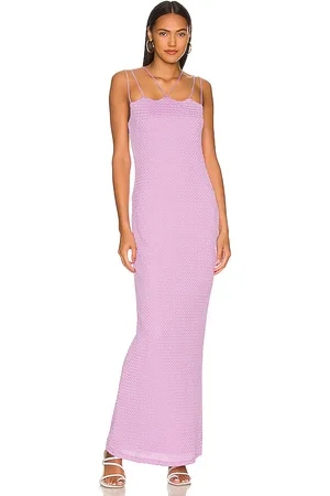 Camila Coelho Maxivestido angie en color lavanda talla XL en - Lavender. Talla XL (también en XS).