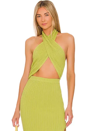 Camila Coelho Lyon top en color talla L en - Green. Talla L (también en M).