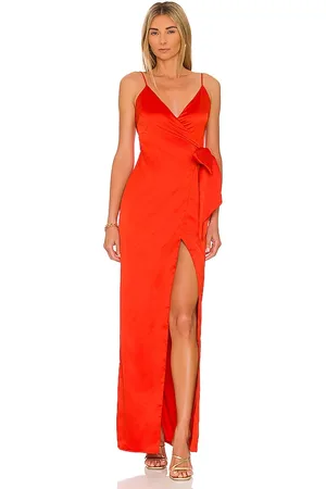 Lovers And Friends Vestido largo mackenzie en color talla S en - Red. Talla S (también en XS).