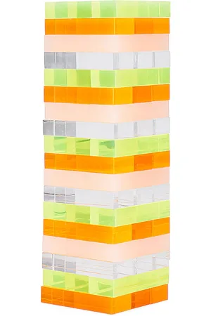 Sunnylife Torre de revoltijo de lucita lucite jumbling tower en color verde talla all en - Green. Talla all.