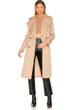 Bardot Abrigo trenca classic en color talla 10 en - Tan. Talla 10 (también en 12, 2, 4, 6, 8).