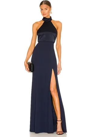 Cinq A Sept Vestido largo alexandra en color talla 0 en - Navy. Talla 0 (también en 12).