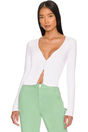 LA Made Cárdigan sweet v en color talla M en - White. Talla M (también en L, S, XL).