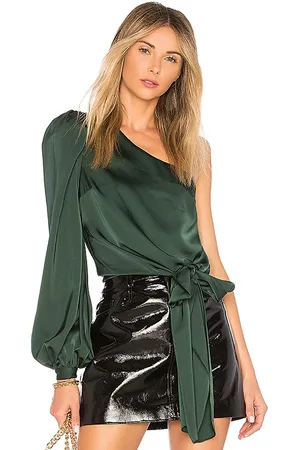 Lovers And Friends Blusa de una manga kendall en color verde talla L en - Green. Talla L (también en S, XL, XS).