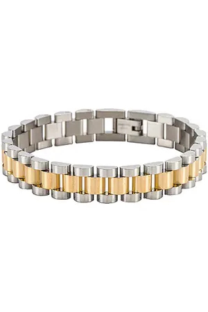 Luv AJ Brazalete two-toned timepiece en color oro metálico talla all en - Metallic Gold. Talla all.