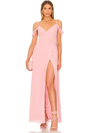 Lovers And Friends Vestido largo cassie en color talla XS en - Pink. Talla XS (también en S).