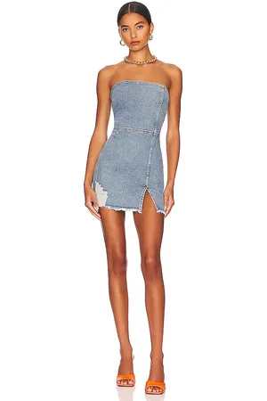 SER.O.YA Minivestido leighton en color denim-medium talla L en - Denim-Medium. Talla L (también en M, S, XL, XS).