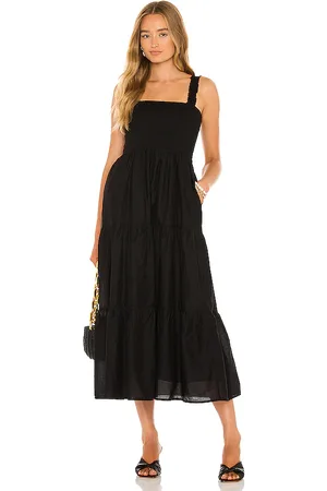 Seafolly Maxivestido beach house en color talla L en - Black. Talla L (también en M, S, XL, XS).