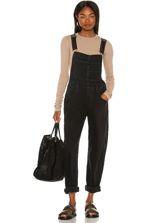 Free People X we the free ziggy denim overall en color negro talla L en - Black. Talla L (también en XL, XS).