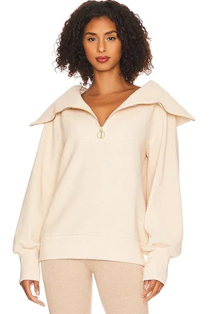 Varley Sudadera con cremallera vine en color crema talla L en - Cream. Talla L (también en M, S, XS).
