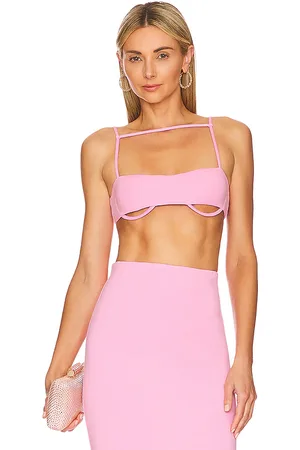 Camila Coelho Belle bralette en color rosado talla L en - Pink. Talla L (también en M, S, XL, XS, XXS).