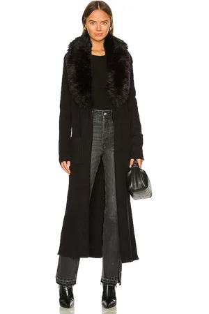 Show Me Your Mumu Cardigan largo lombardi en color talla XL en - Black. Talla XL (también en L).