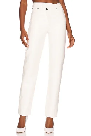 AGOLDE Pierna recta criss cross en color blanco talla 32 en - White. Talla 32 (también en 34).