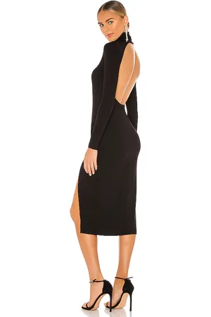 Lovers And Friends Vestido midi gigi en color talla M en - Black. Talla M (también en L, S, XS).