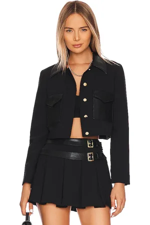 Amanda Uprichard Chaqueta sanders en color talla M en - Black. Talla M (también en L, S, XL, XS).