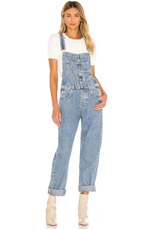 Free People X we the free ziggy denim overall en color denim claro talla L en - Denim-Light. Talla L (también en M, XL, XS).