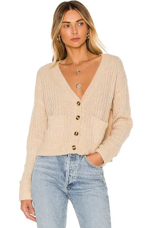 Lovers And Friends Cárdigan caroline en color crema talla XL en - Cream. Talla XL (también en XS).