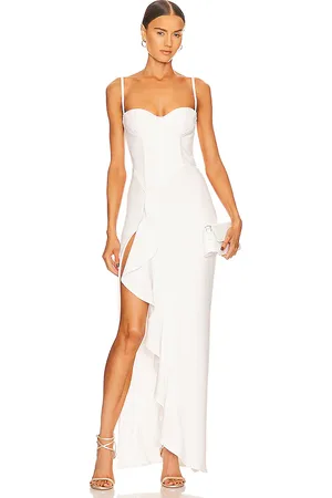 Katie May Vestido largo eros en color blanco talla L en - White. Talla L (también en M, S).