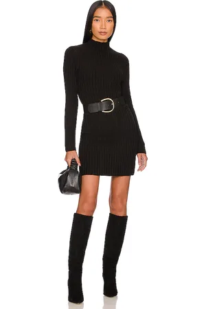 525 America Vestido midi turtleneck en color talla L en - Black. Talla L (también en M, S, XL, XS).