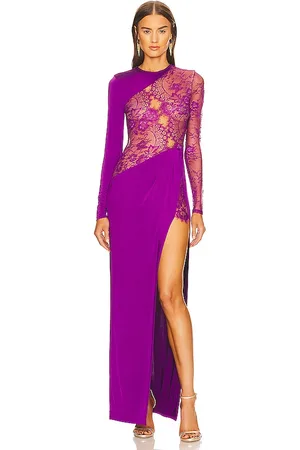 Michael Costello Vestido largo hillary en color talla M en - Purple. Talla M (también en S, XL, XS, XXS).