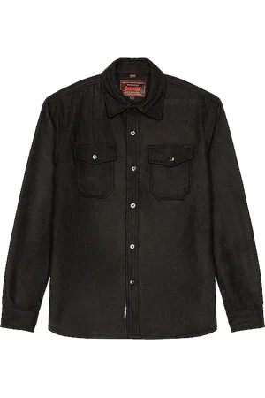 Schott NYC Camisa cpo wool en color talla L en - Black. Talla L (también en S).