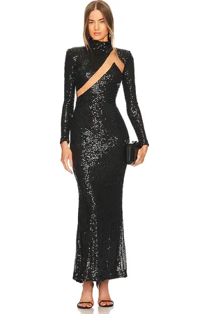 Michael Costello Vestido largo houston en color talla L en - Black. Talla L (también en M, S, XL, XS, XXS).