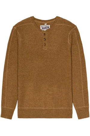Schott NYC Jersey henley en color marrón talla L en - Brown. Talla L (también en M, S, XL).