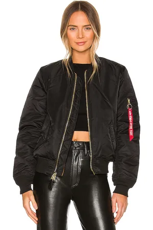 Alpha Industries Cazadora ma-1 w en color talla L en - Black. Talla L (también en XL).