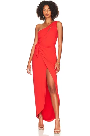 Amanda Uprichard Vestido largo conetta en color rojo talla S en - Red. Talla S (también en XS).