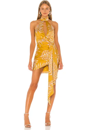 Camila Coelho Minivestido antonia en color amarillo talla S en - Yellow. Talla S (también en L, M, XL, XS, XXS).