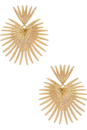 Shashi Pendiente throne en color oro metálico talla all en - Metallic Gold. Talla all.