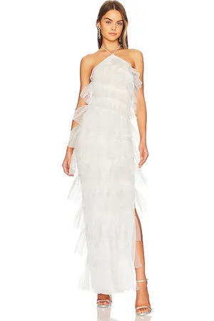 The Bar Vestido largo henri en color blanco talla 00 en - White. Talla 00 (también en 10, 2, 4, 6, 8).