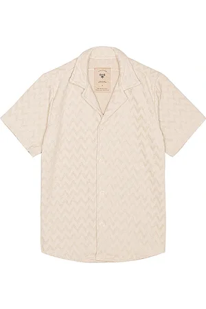 Oas Camisa botones en color taupe talla L en - Taupe. Talla L (también en M, S, XXL/2X).