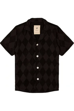 Oas Camisa botones en color negro talla L en - Black. Talla L (también en M, S, XL/1X, XS).