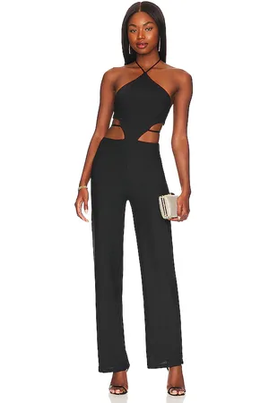 superdown Kelsie halter jumpsuit en color talla L en - Black. Talla L (también en XL).