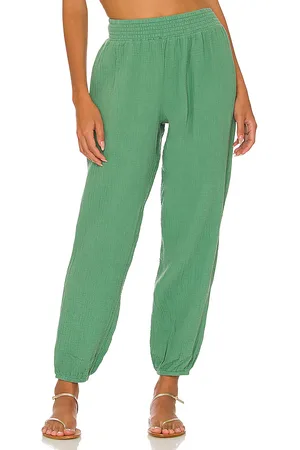 Bobi Pantalón beach gauze en color verde talla L en - Green. Talla L (también en M, S, XL).
