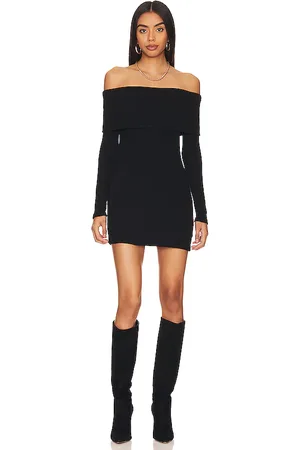 ENZA COSTA Vestido off-shoulder en color talla L en - Black. Talla L (también en M, S, XS).