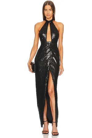 Michael Costello Vestido largo rick en color talla L en - Black. Talla L (también en XL, XXS).