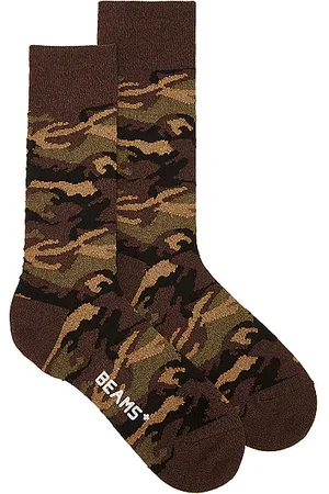 Beams Calcetines mlange camo en color marrón talla all en - Brown. Talla all.